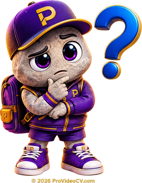The Little Stone, the ProVideoCV ambassador, thinking about a question